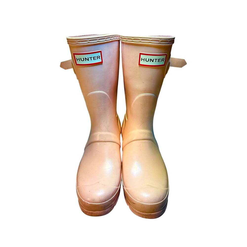 Hunter Original Tall Gloss Rain Boots Pink Size US 7